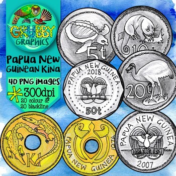 Preview of Papua New Guinean Kina (Currency Clip Art)