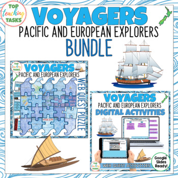Preview of New Zealand Explorers Activities Bundle | Digital and Paper-based WebQuest