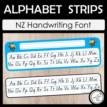 Preview of New Zealand Handwriting – Alphabet Strips