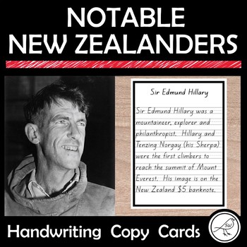 Preview of New Zealand Handwriting Cards – ‘Notable New Zealanders’