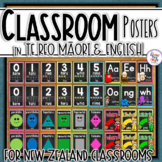 Te Reo Maori Classroom Poster Bundle (with Maori/English p