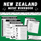 New Zealand Music | Aotearoa Printable Worksheets/Unit Workbook