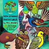 New Zealand Native Bird Clip Art