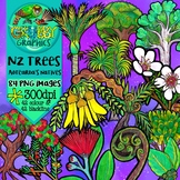 New Zealand Trees Clip Art