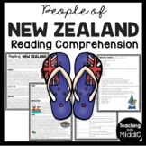New Zealand Reading Comprehension Worksheet Bundle Country