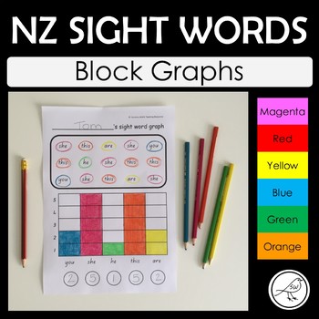 Preview of New Zealand Sight Words – Graphs