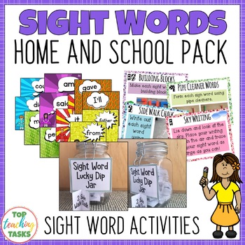 New Zealand Sight Words Home and School Pack Magenta to Orange | TpT