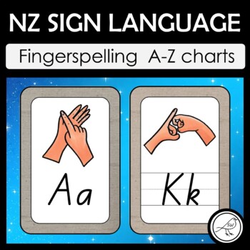 Preview of New Zealand Sign Language Alphabet Wall Charts