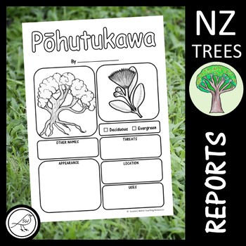 new zealand trees report templates by suzanne welch teaching resources