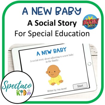 Preview of New baby Social Story for Autism and Behavior management | life skills