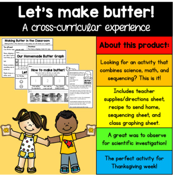 Preview of Let's Make Butter! - A Cross-curricular activity