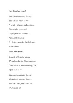 New year poems by LearnGigs | TPT