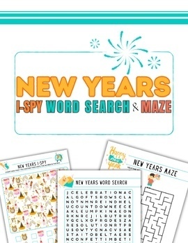 Preview of New year’s I spy Scavenger hunt digital print