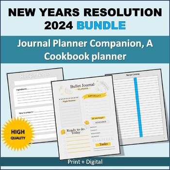 Bullet Journal New Year Resolution Planner 2024