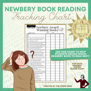 Preview of Newbery Award Book Reading Tracking Chart