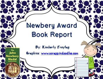 Preview of Newbery Award Book Report:  Reading Fair