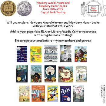 Preview of Newbery Award and Honor Books 2016-2019 Digital Book Tasting