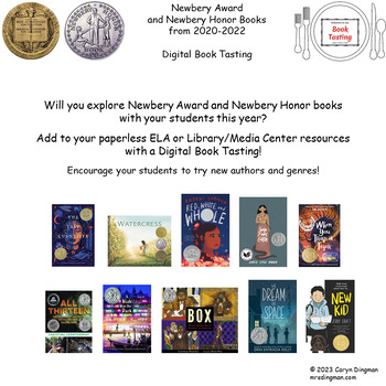 Preview of Newbery Award and Honor Books 2020-2022 Digital Book Tasting