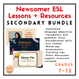 Newcomer ESL Lesson Bundle for Secondary High School Stude