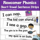 Short Vowel Sentence Strips Newcomer Phonics