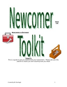 Preview of Newcomer Toolkit