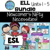 ESL Newcomer Activities Curriculum with Vocabulary for Beginners Lesson Plans