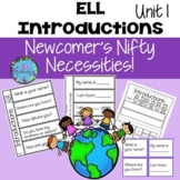 ELL Newcomer First Day of School Week Back to School Activities