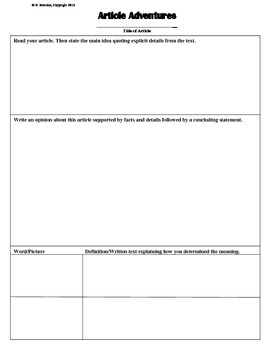 response paper template