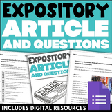News Article and Reading Comprehension Questions - Exposit