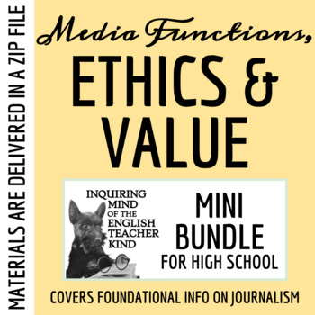Preview of News Ethics, Functions & Value - Mass Media Unit Bundle (PowerPoints + Test)