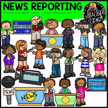 news reporter cartoon clipart images