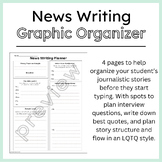 News Writing Graphic Organizer for Journalistic Story Planning