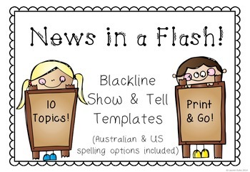Preview of Show & Tell Templates {News in a Flash!}