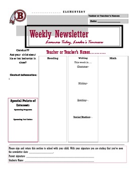 Preview of News letter Sample (template 1)