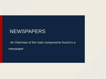 Preview of Newscast / Newspaper Unit (Lesson 1)