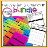 BUNDLE // Newsletter & Calendar Templates BUNDLE! (Editable)
