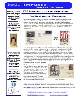 Preview of Newsletter,- Emancipation & 13th Amendment