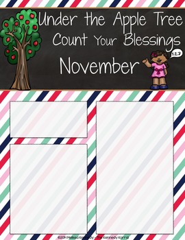 When Counting Our Blessings Editable Chalkboard Stencil