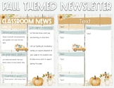 Newsletter - Fall Theme