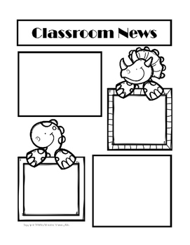 Newsletter Template for Preschool, Kindergarten, and First | TpT