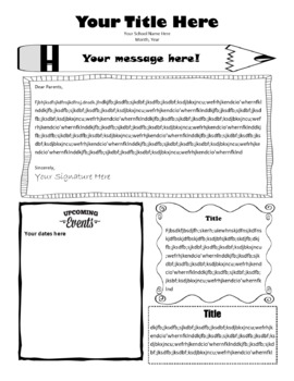 Preview of Newsletter Template