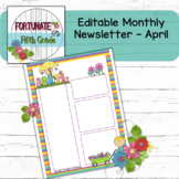 Editable April Newsletter Template