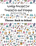 Newsletter Template Design Theme Back To School