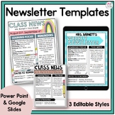Newsletter Template (Editable) - PP & Google Slides