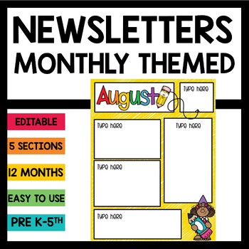Preview of Newsletter Template (Editable)