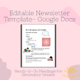 Newsletter Template Editable | Google Docs Newsletter Temp
