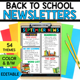 Newsletter Template Editable Weekly - Back to School