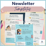 Newsletter Template Editable for Students & Parents - 8 Pr