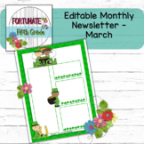 Editable March Newsletter Template