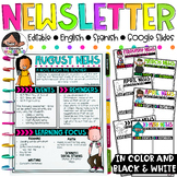 Newsletter Templates Editable - Includes English, Spanish,